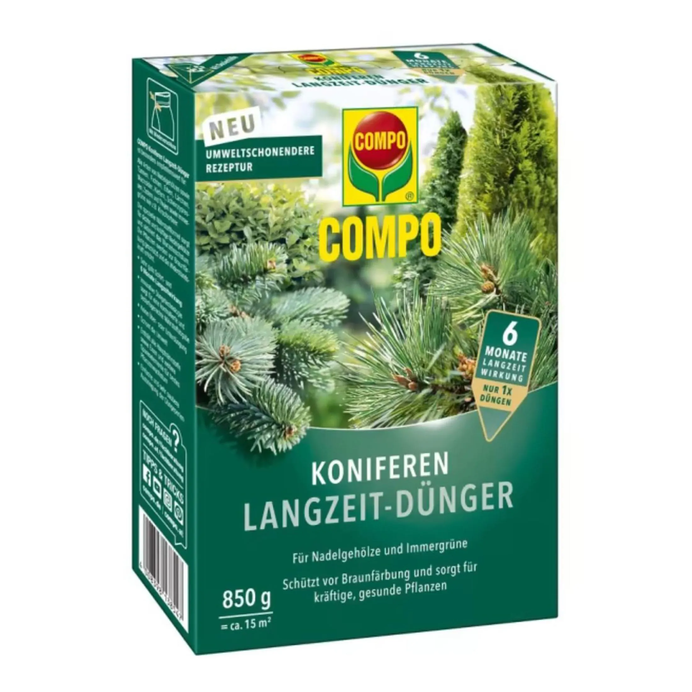 Grădinărit și accesorii - Fertilizant actiune lenta conifere, granule 850 g  COMPO