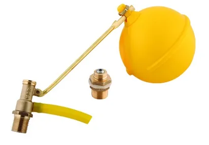 Mecanisme de admisie și evacuare, supape plutitoare pentru diverse rezervoare - Flotor rezervor alama D. 1.1/2"  KAS