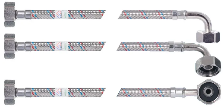 Sifoane și țevi flexibile - Furtun alimentare apa la masina de spalat D. 3/4" FI/FI L=1 m  MONOFLEX