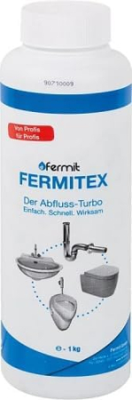 Agent pentru desfundarea țevilor - Granule pentru desfundat tevi de canalizare, 1 kg Fermitex  FERMIT
