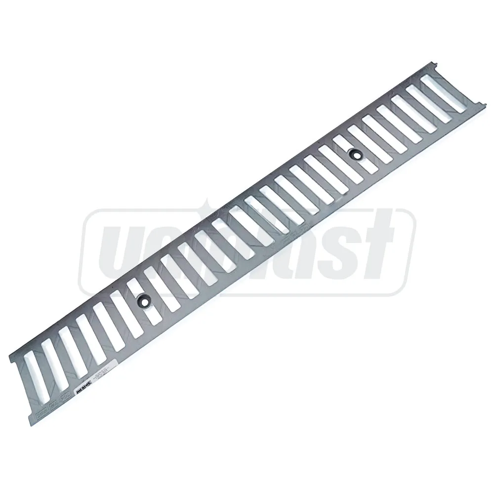 Grile și canale de scurgere; trape de curte din fontă și plastic - Gratar canalizare din otel galvanizat fara rigola A15 1000x126 mm Art. 1700  ZMM MAXPOL