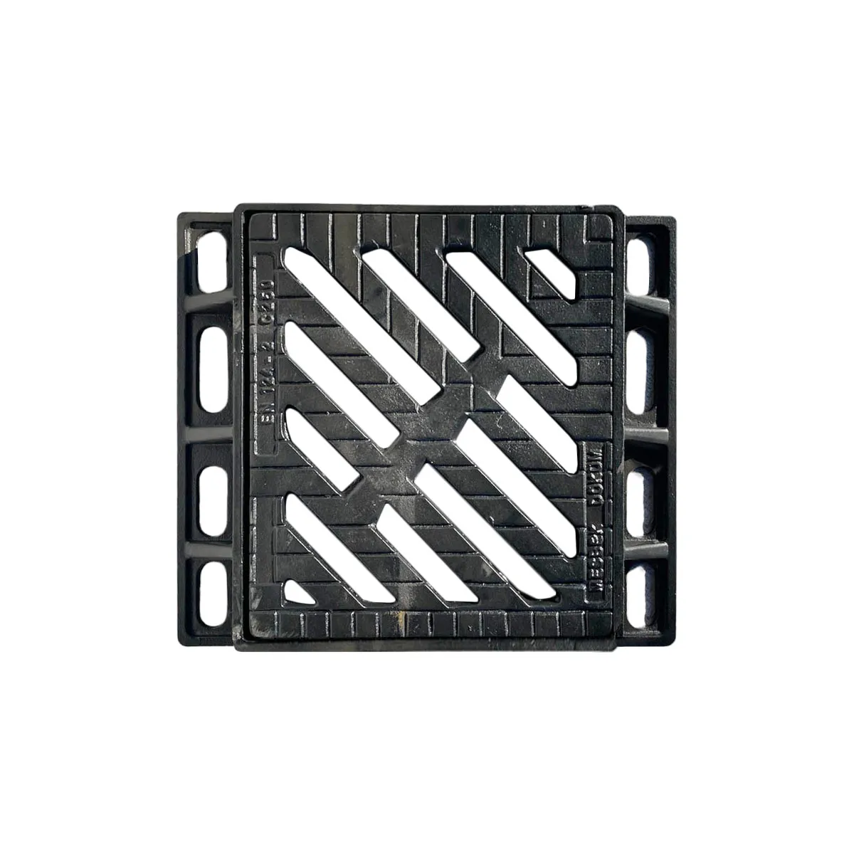 Grile și canale de scurgere; trape de curte din fontă și plastic - Gratar fonta canalizare 420x500x55 mm (400x350) EN124 C250 28 kg TR