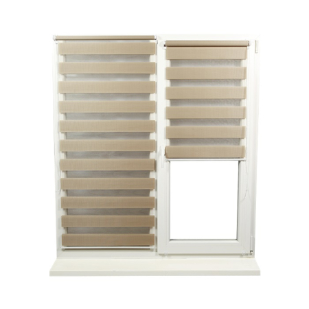 Jaluzele pentru geamuri - Jaluzele rulou Zi-Noapte BH-02 Cafe-Latte