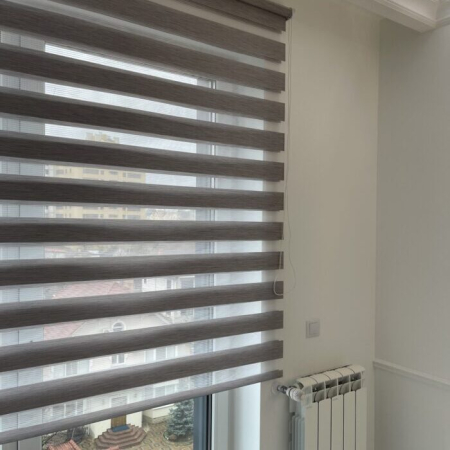 Jaluzele pentru geamuri - Jaluzele rulou Zi-Noapte STANDARD BH-3003 Gri-Natur