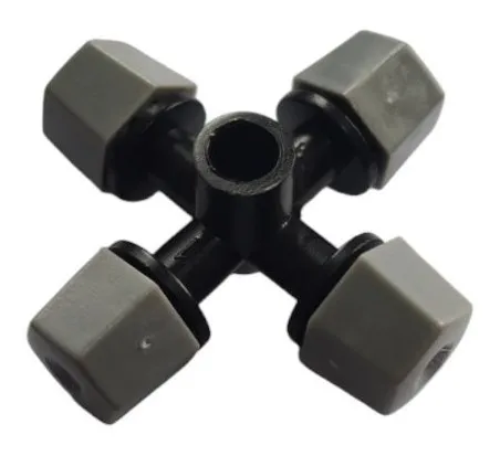 Accesorii pentru irigare - Microaspersor ceata cu 4 duze-fogger (gri)  UNITAPE