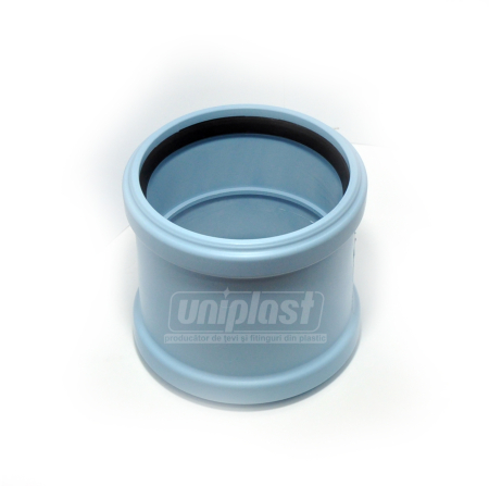 Țevi și fitinguri din PP 3A pentru canalizare silențioasă (SCOLAN, HAKAN) - Mufa PP D.110 L=12 cm Silenta 3A®  HAKAN +GF+