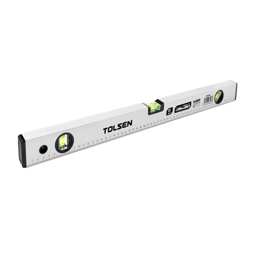 Instrumente de măsurare - Nivela din aluminiu cu bula  60 cm, 24", 3 capsule (gri)  TOLSEN