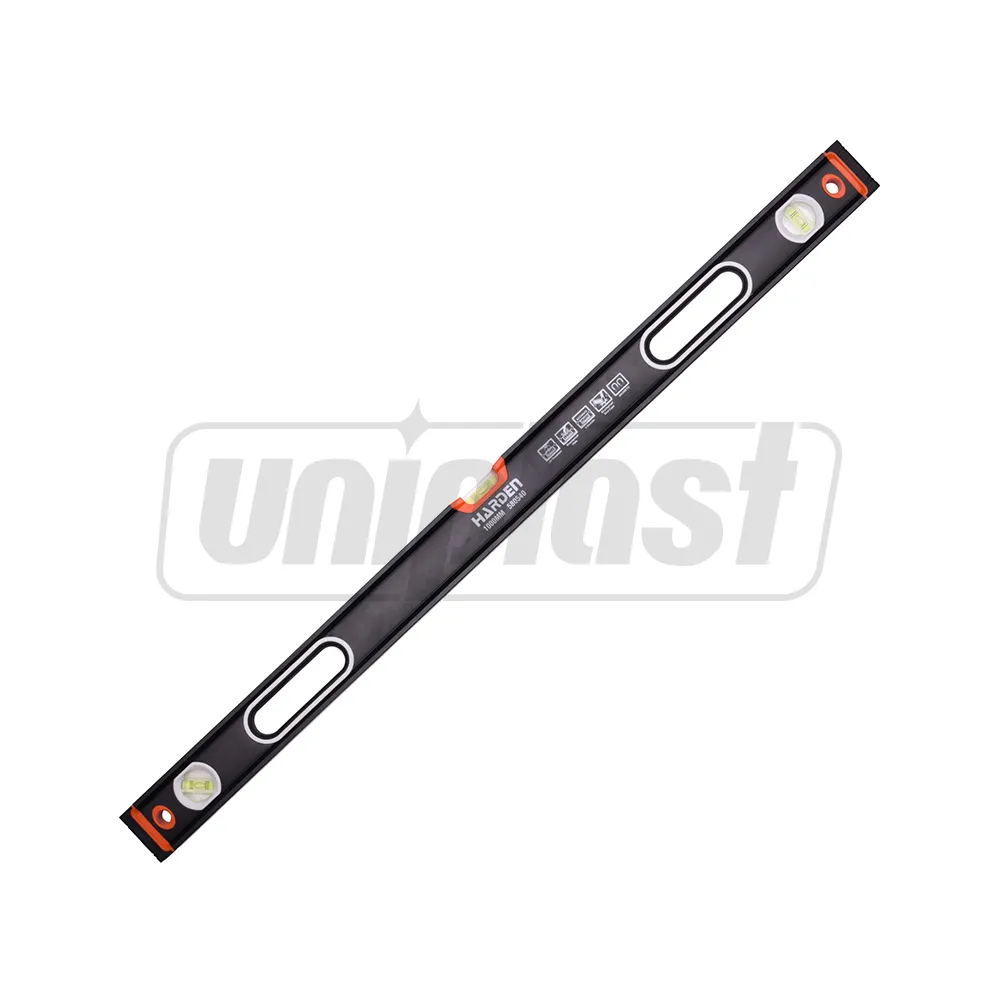 Instrumente de măsurare - Nivela din aluminiu cu magnet 100 cm, 40", 3 capsule (negru) Industrial  HARDEN