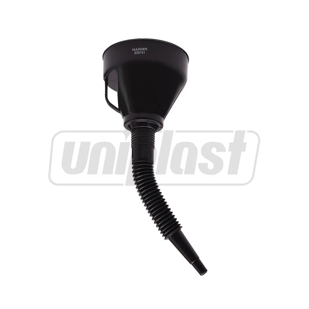 Scule pentru mecanică auto. Chei - Palnie auto cu sita, plastic D.140 L=380 mm (neagra)  HARDEN