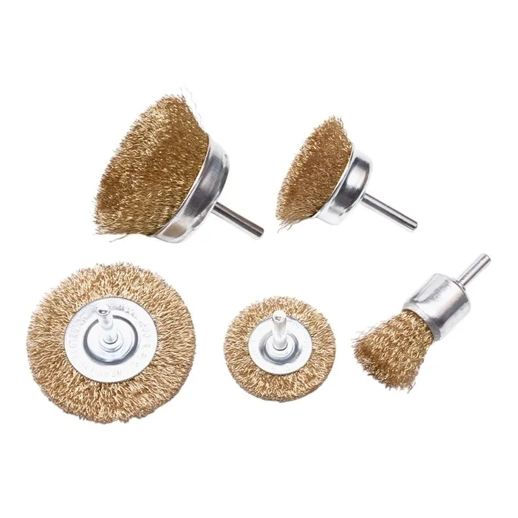 Accesorii pentru scule electrice - Perii rotative de sarma pentru polizor (set de 5 buc.) Pro  HARDEN