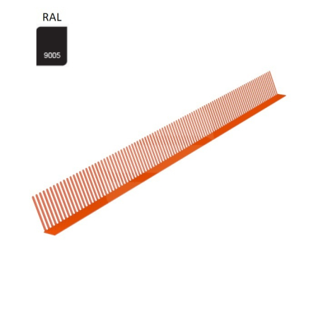 Elemente auxiliare p/u acoperiş - Pieptenele Eurovent COMB X – protecție de păsări, RAL 9005 Negru