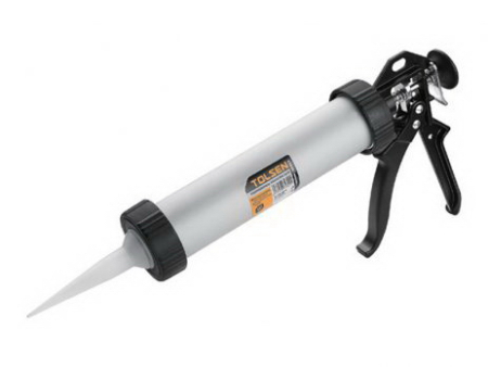Scule pentru finisaje. Scule de vopsitorie - Pistol pentru silicon  9" 225 mm, aluminiu PROFI Industrial  TOLSEN