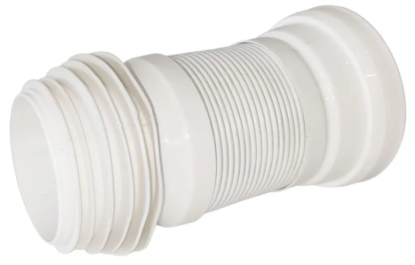 Țevi și fitinguri din polipropilenă (PP) pentru canalizare interioară - Racord WC flexibil extensibil, insertie inox cu manson D.110 L=60 mm  METLINE