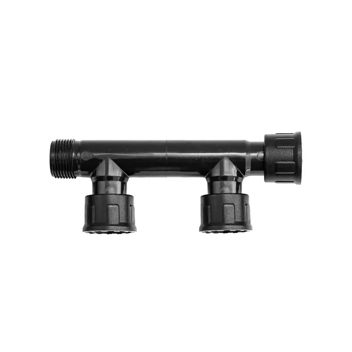 Irigare - Ramificatie-distribuitor D. 1" FI/FE pentru 2 electrovane (irigare)