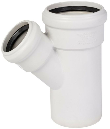 Țevi și fitinguri din PP 3A pentru canalizare silențioasă (SCOLAN, HAKAN) - Ramificatie PP D.110 x 58 / 45° Skolan Safe® Os-335220  OSTENDORF