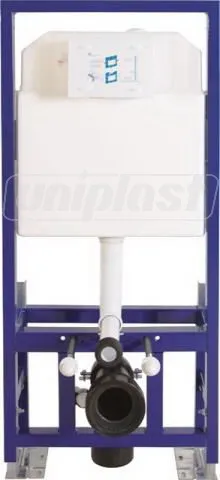 Instalații sanitare - Rezervor incastrat pentru vas WC suspendat 3/6 l (Free Standing) SLIM 80 fara buton (A112-002)  VISAM