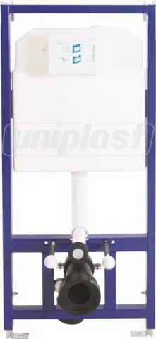 Instalații sanitare - Rezervor incastrat pentru vas WC suspendat (cu cadru) 3/6 l SLIM 80 fara buton (A112-001)  VISAM