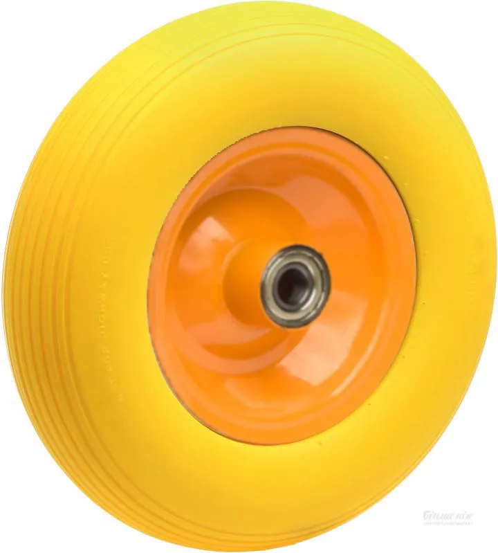 Echipamente de construcții (roabe și betoniere) - Roata din spuma poliuretan 88214 (galben) (WB6406)