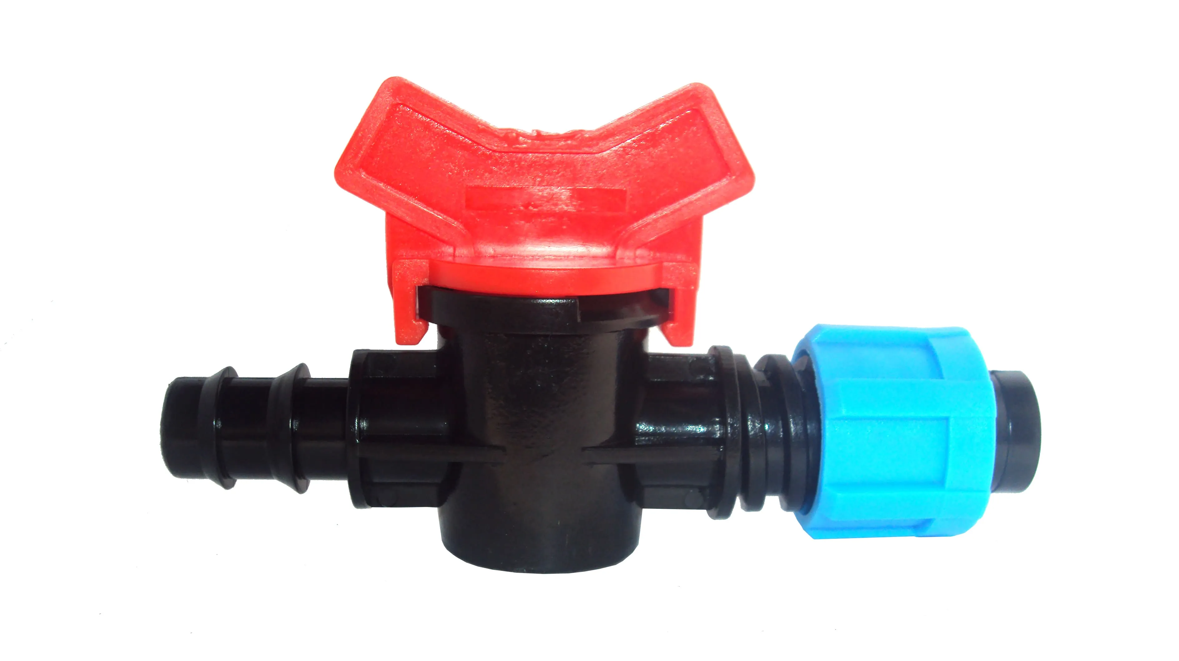 Țeavă pentru irigare prin picurare. Fitinguri - Robinet cilindric banda + tub de picurare D. 16x17  UNITAPE