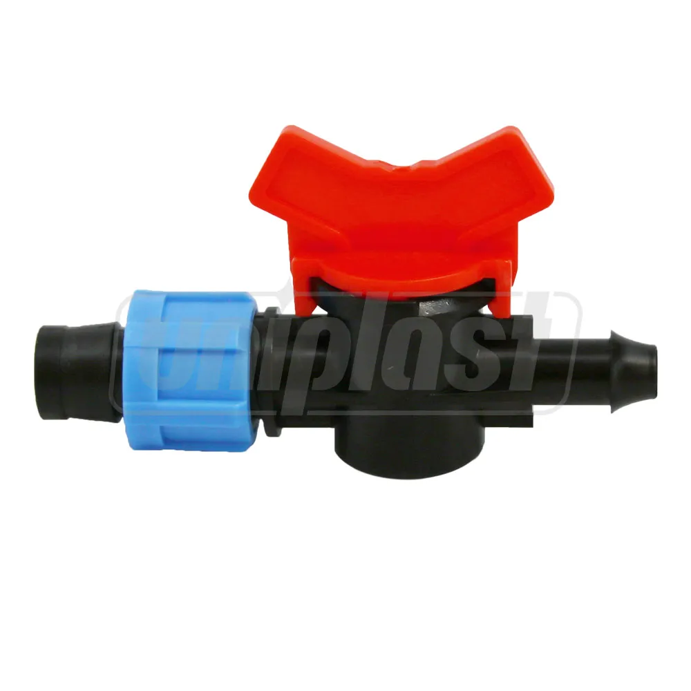 Bandă pentru irigare prin picurare. Fitinguri - Robinet cilindric PE + banda D. 17 (cu garnitura (T))  UNITAPE