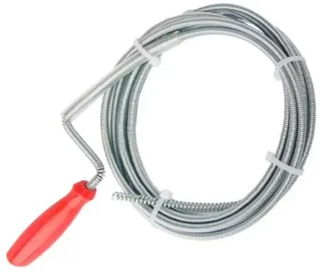 Cablu sanitar - Sarpe pentru desfundat tevi de scurgere D. 9 mm L=10 m  PM