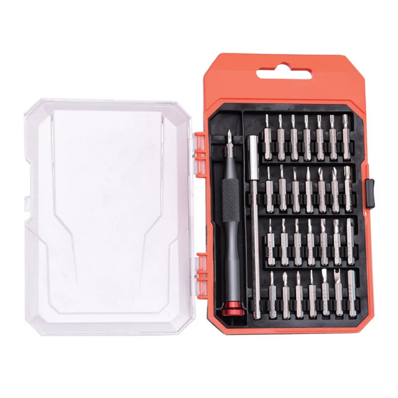 Scule pentru montaj. Șurubelnițe - Set biti cu maner - 31 buc. cutie din plastic Pro  HARDEN