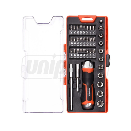 Scule pentru montaj. Șurubelnițe - Set biti si chei tubulare - 38 buc. (ERGO) Pro  HARDEN