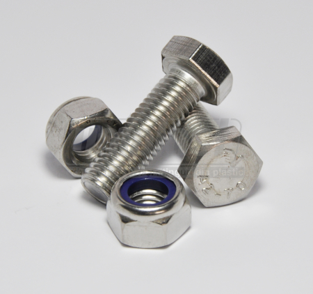 Grile și canale de scurgere; trape de curte din fontă și plastic - Set fixare FUNNEL (surub + piulita M12) otel (2 buc.)  MUFLESYSTEM