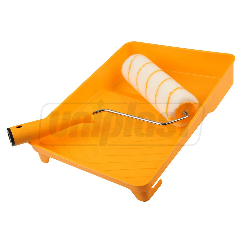 Scule pentru finisaje. Scule de vopsitorie - Set pentru zugravit 3 piese: maner trafalet, tavita (360 x 270 x 60 mm) si rola de burete  TOLSEN