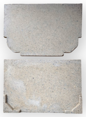 Grile și canale de scurgere; trape de curte din fontă și plastic - Set placa (2 buc.) capat fibrobeton 300x200 mm pentru rigole 1000x200x300 mm (set 1 buc. exterioara + 1 buc. interioara) TR