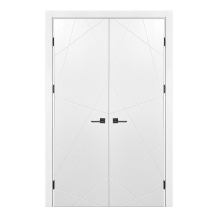Set uși duble de interior albe Meridian [1]