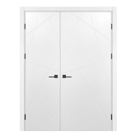 Uși de interior - Set uși duble de interior albe Meridian