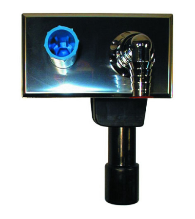 Sifoane și țevi flexibile - Sifon pentru masina de spalat cu supapa + cot 1/2" D. 40/50 HL 405  HL