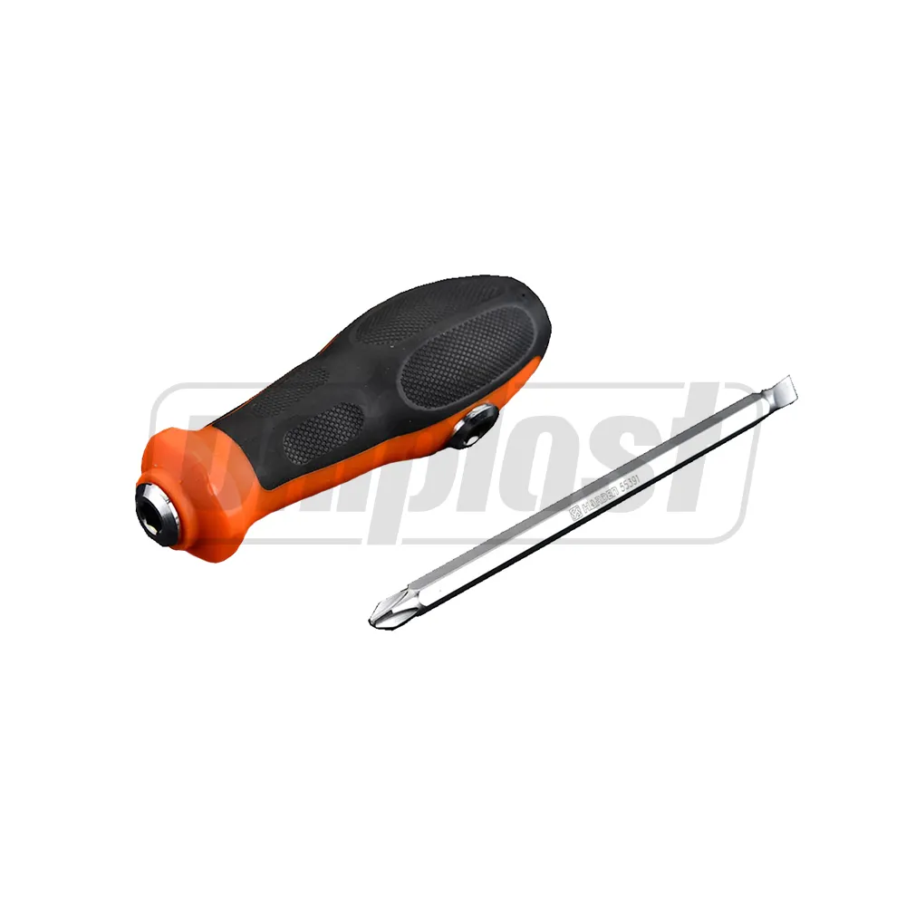 Scule pentru montaj. Șurubelnițe - Surubelnita 2 in 1, PH2 + SL6 mm Cr-V maner cu doua locasuri prindere tija si cu varf magnetic Pro  HARDEN