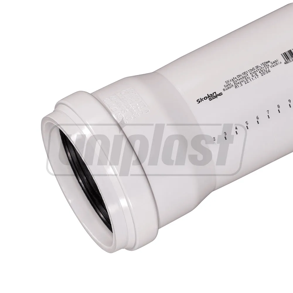 Țevi și fitinguri din PP 3A pentru canalizare silențioasă (SCOLAN, HAKAN) - Teava PP D.110 L=0.5 m Skolan Safe® Os-335020  OSTENDORF