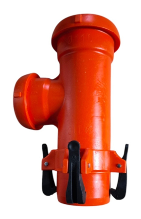 Sisteme de irigare și țevi - Teu PEP cu prindere rapida din plastic D.110x90/90°  ASB