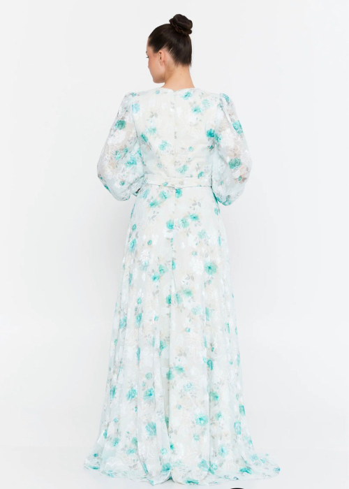 Vefastyle- See-line, rochie de seara cu broderie [4]