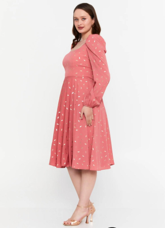 Vefastyle Reyna, rochie midi, pink [2]