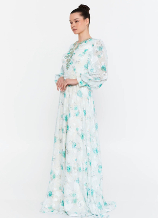 Rochii - Vefastyle- See-line, rochie de seara cu broderie