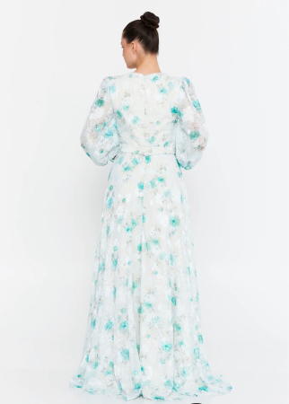 Vefastyle- See-line, rochie de seara cu broderie [3]