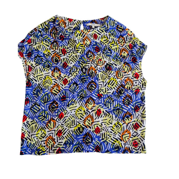 Tricou NEXT, print abstract, buzunar piept, L [4]