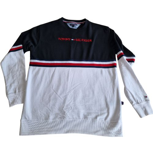 Bluza Tommy Hilfiger, Colour Block Long Sleeve T-Shirt, logo brodat, L [2]