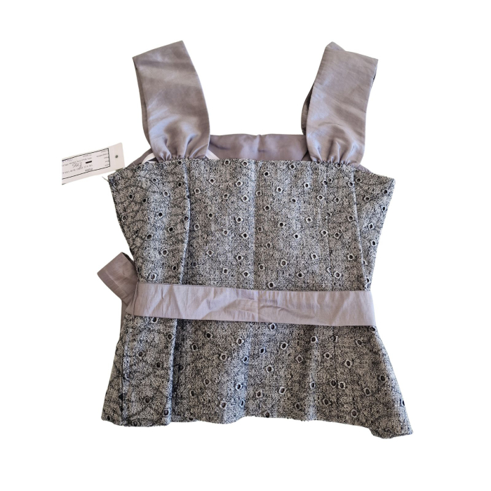 Top Peter Martin, taupe tip corset, plepum, tweed eyeled, L [5]