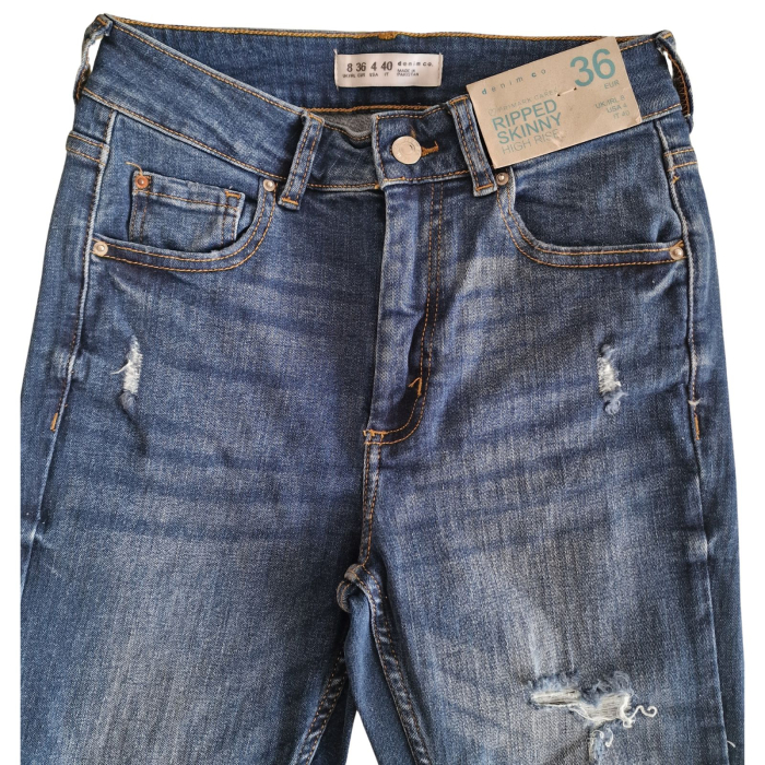 Blugi PRIMARK ripped leg Rohan skinny, hight rise, S [7]