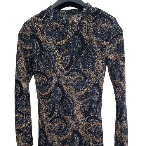 Rochie River Island paisley mock neck, midi, marime M [3]
