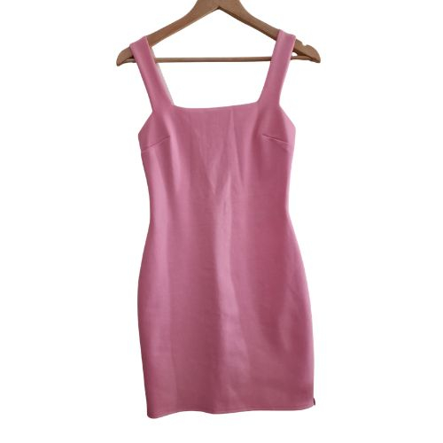 Rochie ENCODED roz bombon, mulata, decolteu patrat, marime 38 [2]