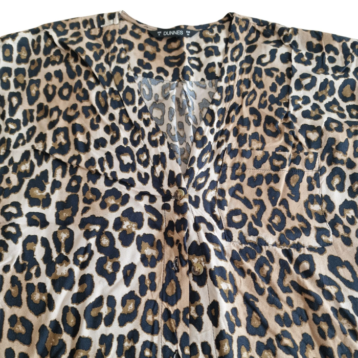 Camasa DUNNES, imprimeu leopard, terminatie cu nod frontal, S [3]