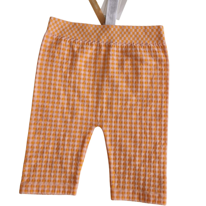 Colanti ZARA scurti, orange, patratele, hight waist, XS [3]