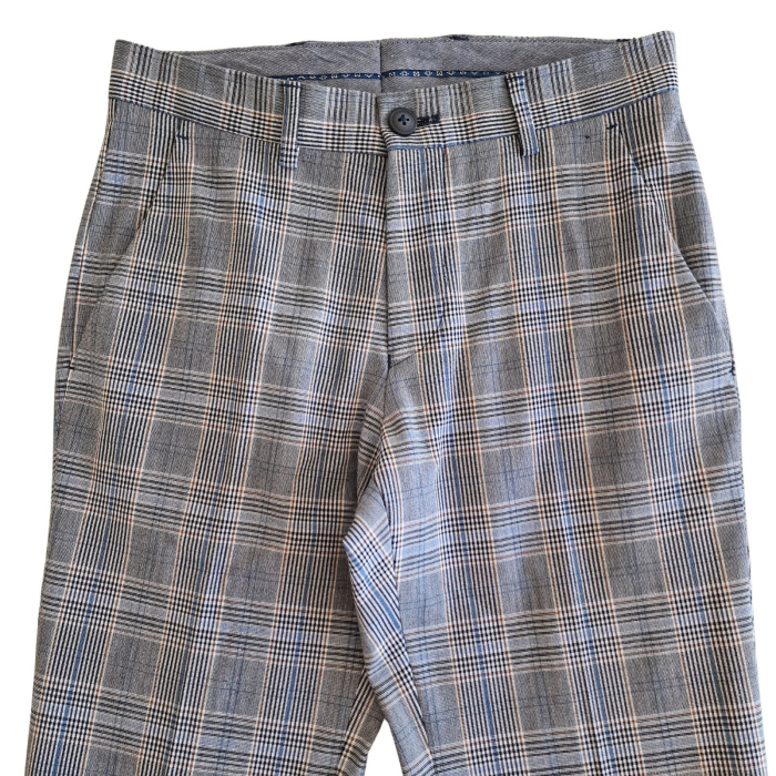 Pantaloni office Marks & Spencer, carouri gri, croiala skinny, XS [3]