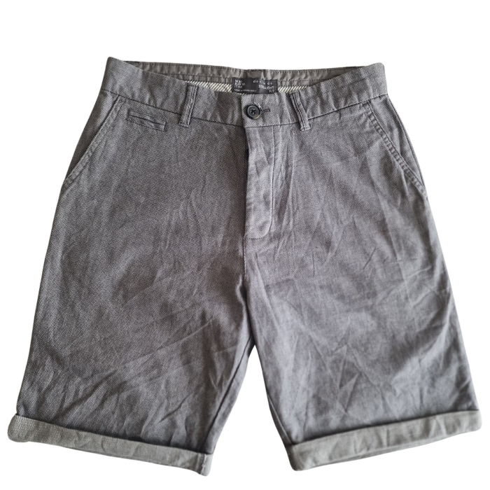Pantaloni Denim & Co scurti, straight fit, gri, W30, M [2]